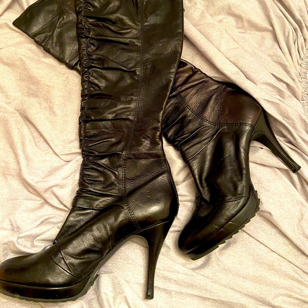 Juicy Couture Leather HighHeel Boots